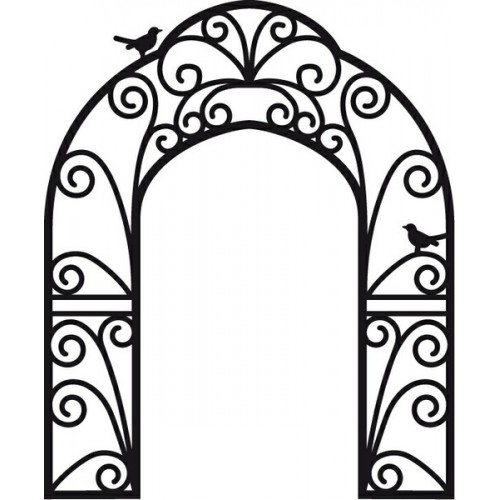 Универсален шаблон за изрязване и релеф - Marianne Design - Craftables Birds pergola